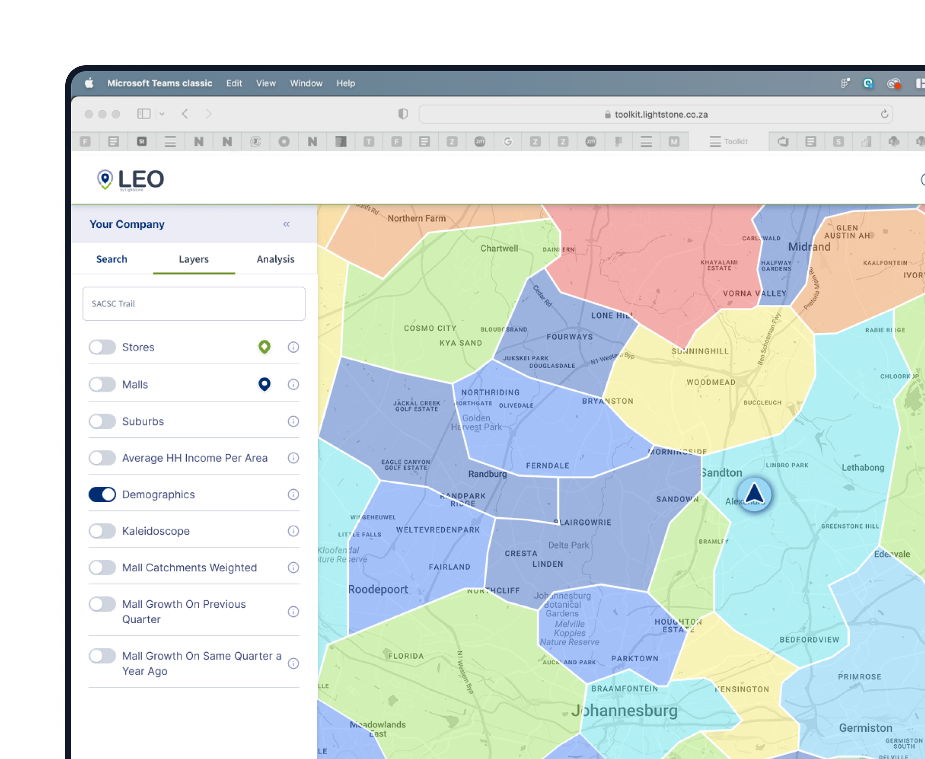 LEO map preview